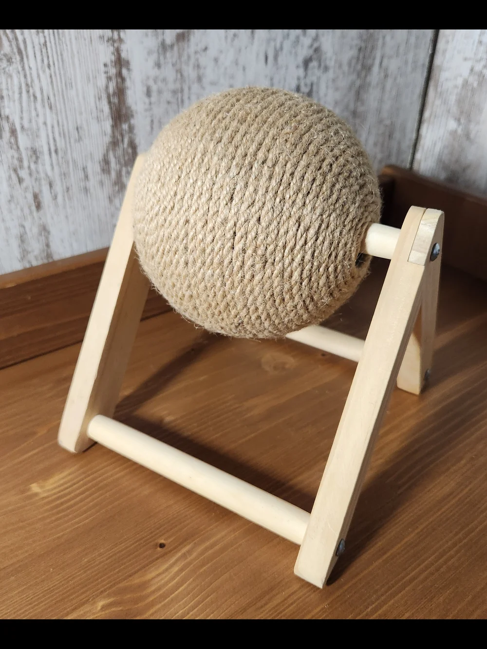 Cat Scratcher Sisal Ball Scratching Toy Rotatable Wheel Interactive Exercise